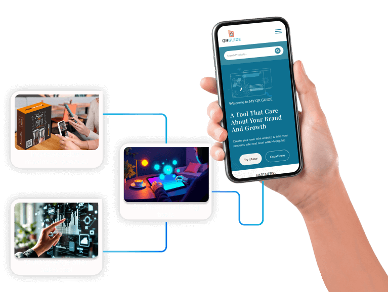MyQRGuide mobile product experience